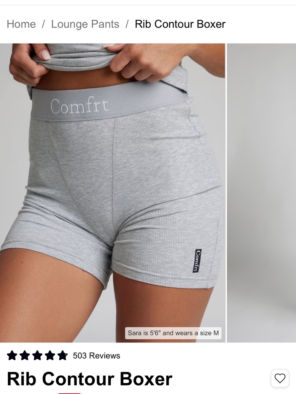 COMFRT ribbed contour boxer
